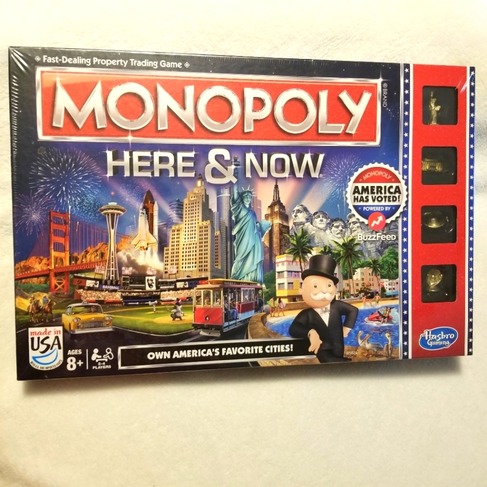 Monopoly Here & Now Board Game New Factory Sealed